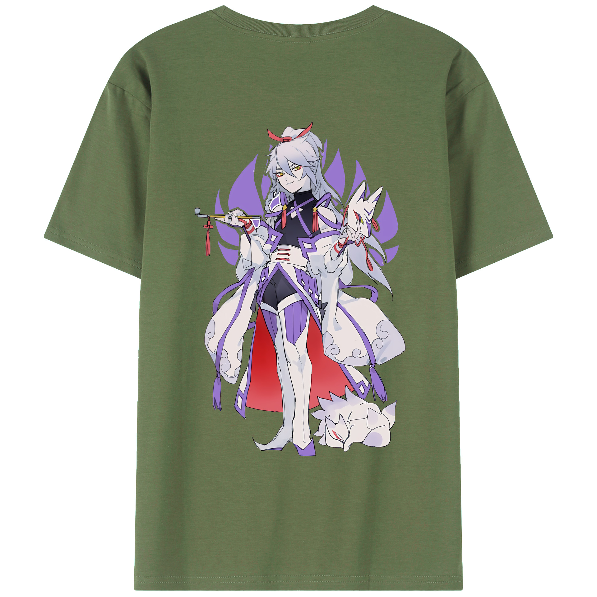 （画像用） 妖怪ウォッチ Yo-kai Watch 綿100％ メンズ半袖Tシャツ（バックプリント） 通気性